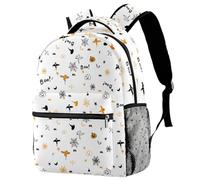 RODAILYCAY Pandas Sac à dos de voyage pour ordinateur portable, sac à dos de lycée, sac à dos de grande capacité, sac à dos mignon pour homme et femme, Multicolore 7., 29.4x20x40cm/11.5x8x16 in