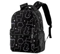 RODAILYCAY Sac à dos de voyage pour ordinateur portable, carotte, université, lycée, sac à dos de grande capacité, sac à dos mignon pour femme, Multicolore 5., 29.4x20x40cm/11.5x8x16 in, Décontracté