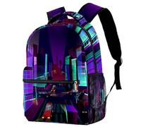 RODAILYCAY Sac à dos de voyage pour ordinateur portable - Horoscope Astrologie Capricorne Zodiaque - Grand sac à dos mignon pour homme et femme, multicolore 2, 29.4x20x40cm/11.5x8x16 in, Décontracté