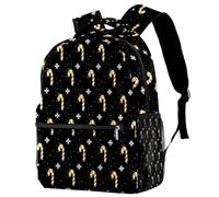 RODAILYCAY Sac à dos de voyage pour ordinateur portable Motif canne à sucre d'orge de Noël Sac à dos mignon pour homme et femme, multicolore 1, 29.4x20x40cm/11.5x8x16 in, Décontracté