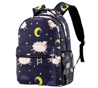 RODAILYCAY Sac à dos de voyage pour ordinateur portable Motif chouette et feuille d'érable, Multicolore 8., 29.4x20x40cm/11.5x8x16 in, Décontracté