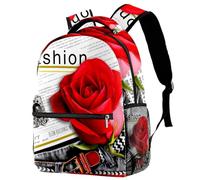 RODAILYCAY Sac à dos de voyage pour ordinateur portable, motif léopard avec feuilles, sac à dos d'école, grand sac à dos, joli sac à dos pour homme et femme, Multicolore 10., 29.4x20x40cm/11.5x8x16 in
