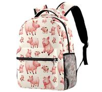 RODAILYCAY Sac à dos de voyage pour ordinateur portable Paris Rose Tour Eiffel Sac à dos pour collège lycée Sac à dos mignon pour homme femme, Multicolore 6., 29.4x20x40cm/11.5x8x16 in, Décontracté