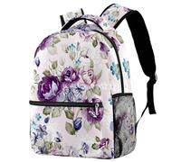 RODAILYCAY Sac à dos de voyage pour ordinateur portable Paris Rose Tour Eiffel Sac à dos pour collège lycée Sac à dos mignon pour homme femme, Multicolore 9., 29.4x20x40cm/11.5x8x16 in, Décontracté