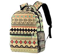 RODAILYCAY Sac à dos d'écolier style indien Mandala Bohême étanche Sac à dos décontracté Sac à dos pour ordinateur portable pour homme et femme, Multicolore 4., 29.4x20x40cm/11.5x8x16 in, Décontracté