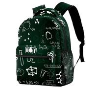 RODAILYCAY Sac à dos mignon pour adolescents, filles, garçons, leçon scolaire, tableau noir, sac à dos de voyage pour ordinateur portable, sac à dos résistant à l'eau