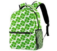 RODAILYCAY Sac à dos pour ordinateur portable - Trèfle irlandais porte-bonheur pour la Saint-Patrick - Sac à dos de grande capacité - Sac à dos mignon pour homme et femme