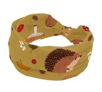 RODAILYCAY Turban doux pour entraînement de femme, motif hérisson, champignon, écureuil, de Thanksgiving, large et tendance, antidérapant et extensible