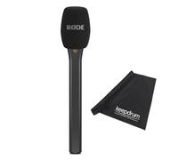 Rode Interview Micro Adaptateur main pour système de micro sans fil Noir avec chiffon en microfibre keepdrum
