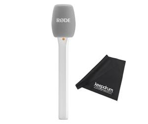 Rode Interview Micro adaptateur manuel pour système de microphone sans fil Blanc avec chiffon en microfibre Keepdrum
