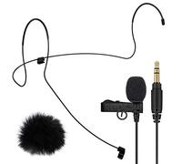 Rode Lavalier GO Microphone Lavalier + Casque Lav Bandeau Taille L + Bonnette en fourrure Keepdrum