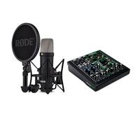 Rode Microphone NT1 Signature avec table de mixage Mackie ProFX6v3