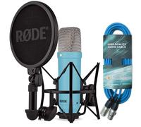 Rode NT1 Signature Blue Microphone de studio bleu + câble XLR Keepdrum bleu