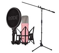 Rode NT1 Signature Pink Microphone de studio + support de microphone keepdrum