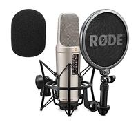 Rode NT2-A Set Microphone à condensateur à grande membrane pour studio + Keepdrum WS02 Bonnette anti-vent en mousse