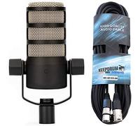 RODE PodMic Microphone dynamique professionnel pour le podcast Avec câble XLR de 6 m de Keepdrum