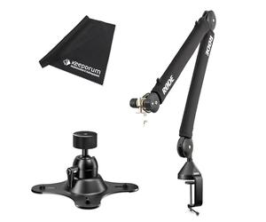 Rode PSA1+ Bras de microphone de table + fixation pour trépied VESA + chiffon Keepdrum