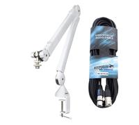 Rode PSA1+ W Bras de microphone Blanc + câble XLR Keepdrum