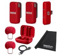 Rode Système de micro sans fil USB-C sans fil pour smartphones Rouge avec chiffon en microfibre Keepdrum