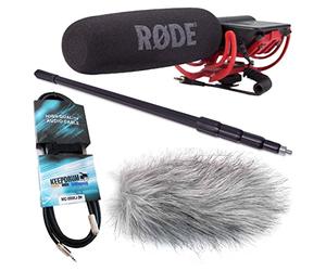 Rode Videomic Rycote Keepdrum Kit Keepdrum avec barre sonore de 3 m, protection contre le vent WSWH et mini jack 3 m