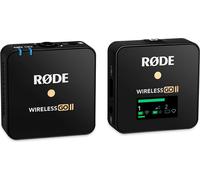 Rode Wireless GO II Funksystem,1x émetteur TX,1x récepteur RX, jack 3.5mm, 2x bonnettes anti-vent, câble USB, étui de transport (WIGOIISINGLE)