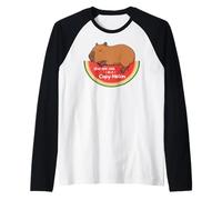 Rodents Summer Fruits One in a Melon Capybara Manche Raglan