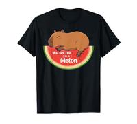 Rodents Summer Fruits One in a Melon Capybara T-Shirt