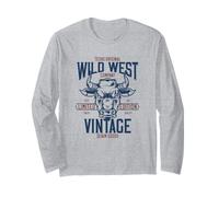 Rodéo américain Wild West Cowboy Cowgirl Bull Riders Manche Longue