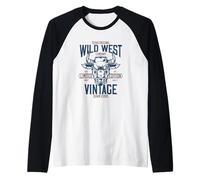 Rodéo américain Wild West Cowboy Cowgirl Bull Riders Manche Raglan