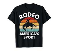 Rodeo America's Sport Bareback Bronc chevauchant un western cowboy T-Shirt