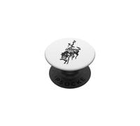Rodeo Bronco Cheval Rétro Style Bronc Riding Cowboy PopSockets PopGrip Adhésif