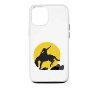 Rodéo Cowboy sur Cheval Sauvage au Clair de Lune Coque pour iPhone 12/12 Pro