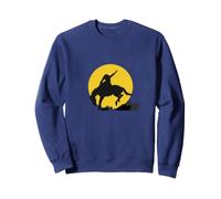 Rodéo Cowboy sur Cheval Sauvage au Clair de Lune Sweatshirt