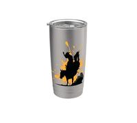 Rodéo Cowboy sur cheval sauvage Gobelet isotherme en acier inoxydable double paroi