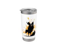 Rodéo Cowboy sur cheval sauvage Gobelet isotherme en acier inoxydable double paroi