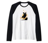 Rodéo Cowboy sur Cheval Sauvage Manche Raglan