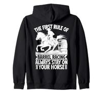 Rodeo Horse Riding First Rule Stay on Your Horse Cowboy Sweat à Capuche