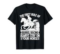 Rodeo Horse Riding First Rule Stay on Your Horse Cowboy T-Shirt