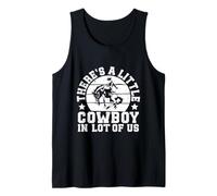 Rodeo Horse Riding Little Cowboys In All Of Us Cowboy Débardeur
