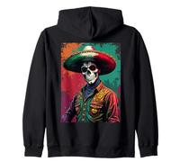 Rodéo Mexicain Vaquero Dia De Los Muertos Style Sweat à Capuche