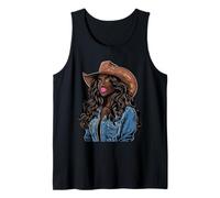 Rodéo Noir Afro-américain Cowgirl Western Country Texas Débardeur
