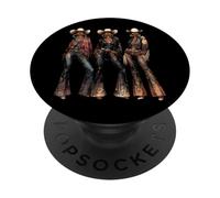 Rodéo Noir Afro-américain Cowgirl Western Country Texas PopSockets PopGrip Adhésif