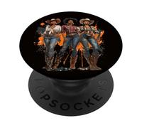 Rodéo Noir Afro-américain Cowgirl Western Country Texas PopSockets PopGrip Adhésif