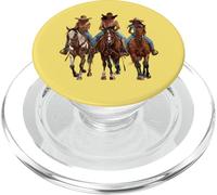 Rodéo Noir Afro-américain Cowgirl Western Country Texas PopSockets PopGrip pour MagSafe