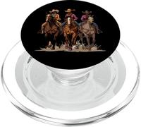 Rodéo Noir Afro-américain Cowgirl Western Country Texas PopSockets PopGrip pour MagSafe