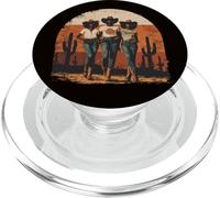 Rodéo Noir Afro-américain Cowgirl Western Country Texas PopSockets PopGrip pour MagSafe