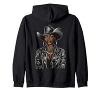 Rodéo noir afro-américain cowgirl western country texas Sweat à Capuche