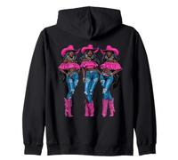 Rodéo noir afro-américain cowgirl western country texas Sweat à Capuche