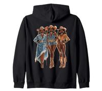 Rodéo noir afro-américain cowgirl western country texas Sweat à Capuche