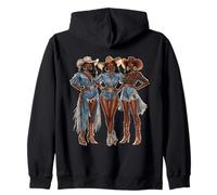 Rodéo noir afro-américain cowgirl western country texas Sweat à Capuche